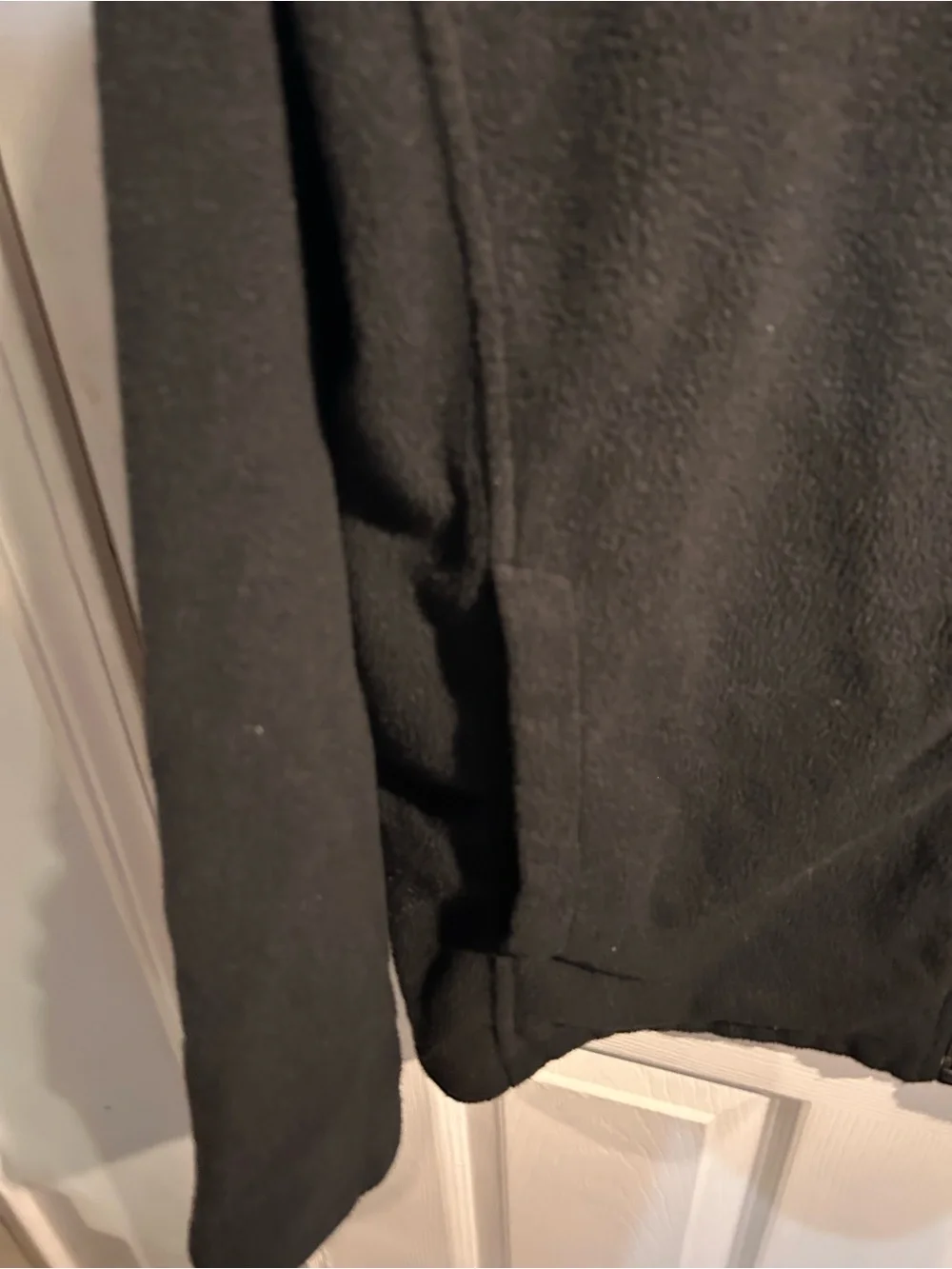 The North Face Black Fleece Jacket with Embroidered Logo